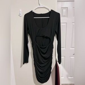 Black long sleeved dress